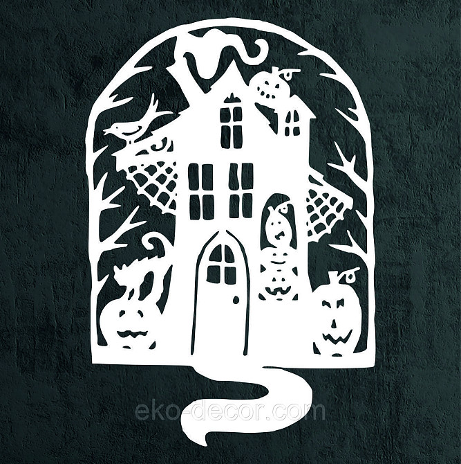 Декоративне настінне Панно «Замок», Декор на стіну 70*47 см, Білий Київ - фото 8