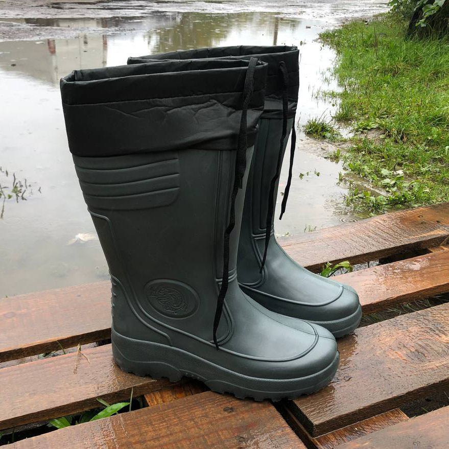 Чоловічі гумові чоботи для військових, Активні чоловічі чоботи для полювання Теплі гумові олива WL-54 Львів - фото 16