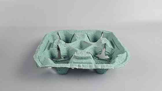 Паперовий холдер для 4-х (чотирьох) склянок зелений (тримач) (100 шт.) Харків