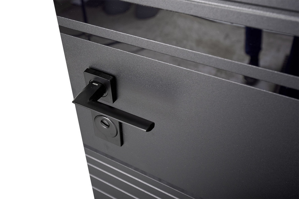 Входная дверь Abwehr Megapolis MG3 Sunset 554 Черная шагрень + Белый супермат 860*2050 мм Киев - изображение 7