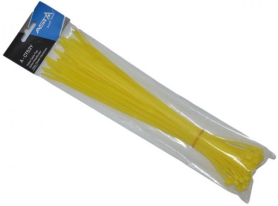 Хомут пластиковий (жовтий) 50 шт./5x300 мм ASTA A-CT53Y Чернігів