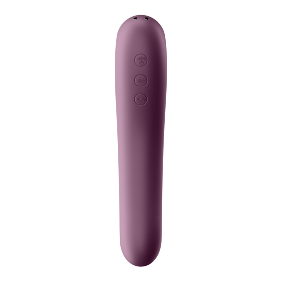 Вакуумный стимулятор Satisfyer Dual Kiss Фиолетовый Sex Aura Киев