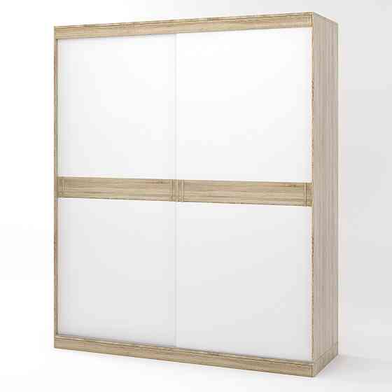 Шкаф-купе Эверест Соната 1800 двухдверный 180х60х217 дуб сонома+белый (DTM-2398) Львов