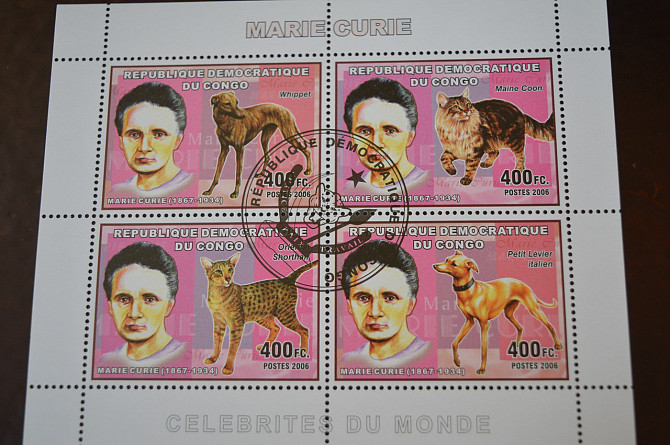 Конго. Фауна. Личности. Блок. 2012 год (Б-9) Полтава - изображение 1