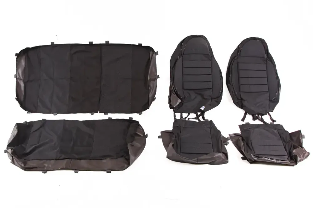 Чехли на сидіннях Avto-fortuna Lite Пілот з паралоном універс. чорні Вінниця - фото 1