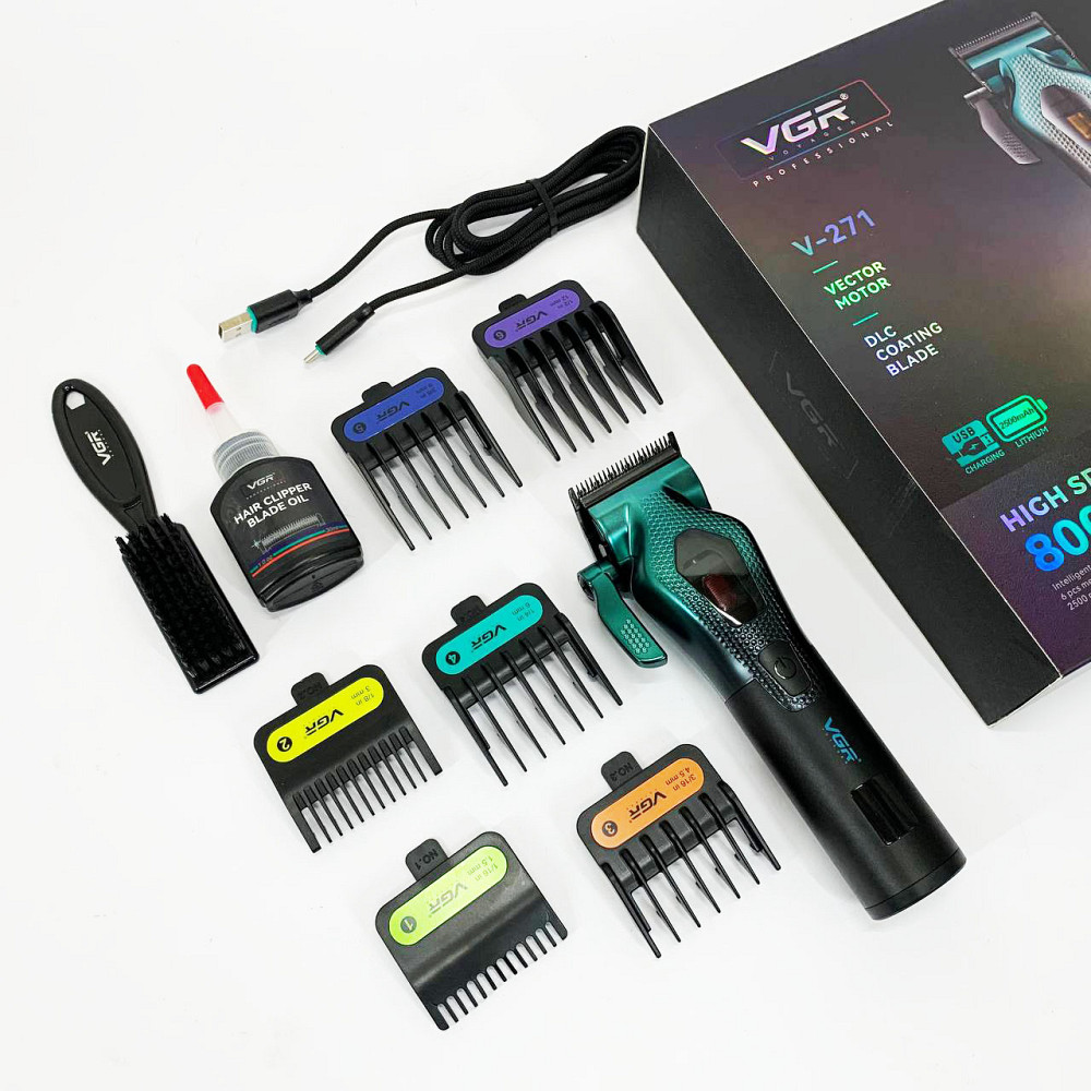 Машинка для стрижки волосся і потилиці, Машинка-тример для стрижки бездротова Машинка підстригання ZX-34 Івано-Франківськ - фото 7