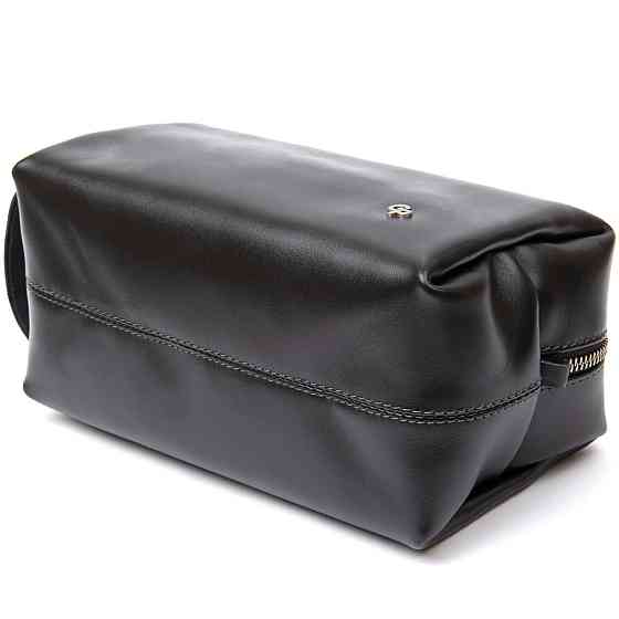 Мужской кожаный несессер GRANDE PELLE 11417 Черный Киев