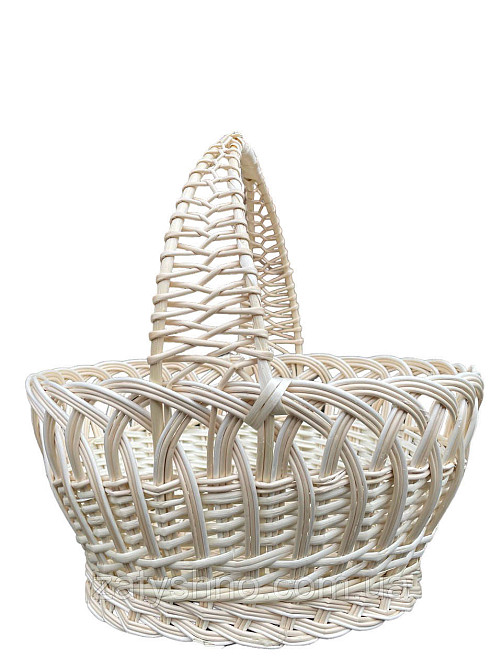 Пасхальная плетеная корзина белая Киев - изображение 5