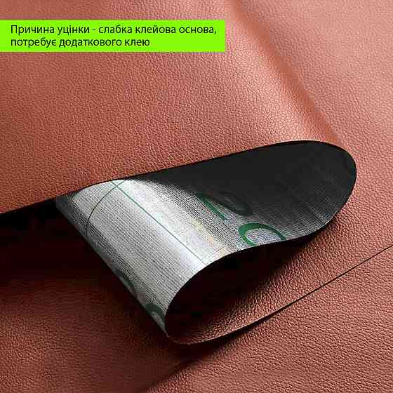 Уцінка Самоклеюча екошкіра в рулоні 1.37х1м х 0.5мм Теракотовий SW-00002167 Дніпро