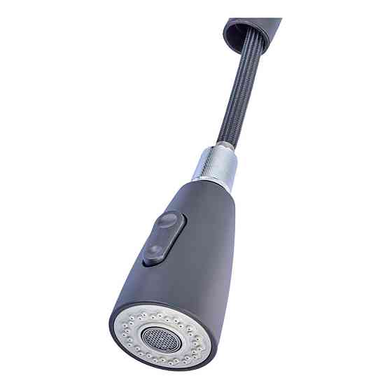 Кухонний змішувач Champion NEO-014 Black з висувною лійкою з нержавіючої сталі (CH0315) Харків