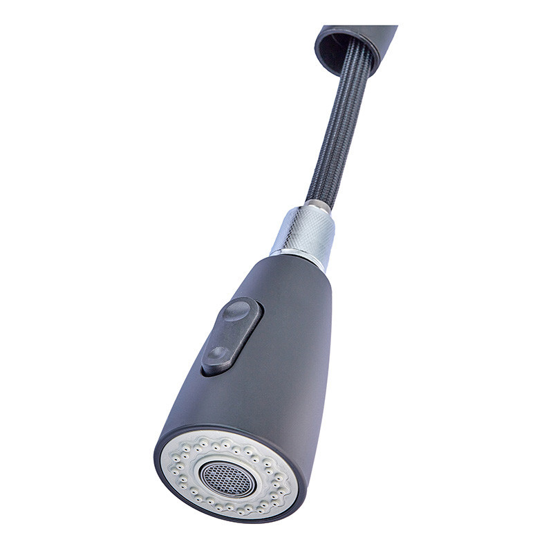 Кухонний змішувач Champion NEO-014 Black з висувною лійкою з нержавіючої сталі (CH0315) Харків - фото 2