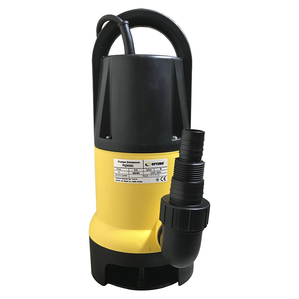 Насос дренажний з вбудованим поплавком Optima FQ500 С 0,5кВт Тернополь - изображение 2