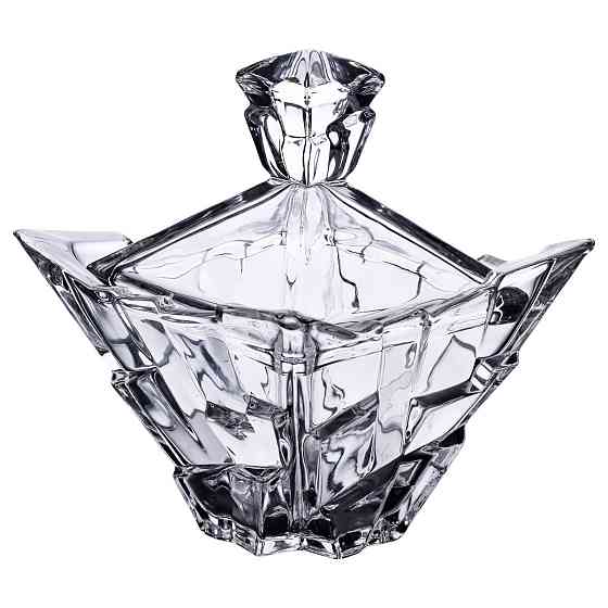 Yiwu Цукорниця з кришкою 10×10×12 см ваза цукорниця квадратна скляна HP-4-118 Коломыя