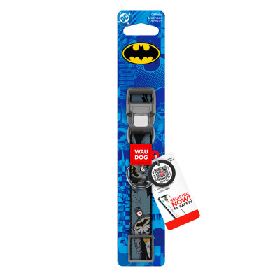 Ошейник для животных WAUDOG Nylon с QR паспортом "Тень Бэтмена", пластиковый фастекс, S (280-1078) Винница - изображение 3