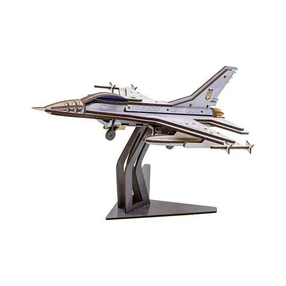 Дерев'яний 3D конструктор "F16" Арт-26913, 79 деталей Вінниця
