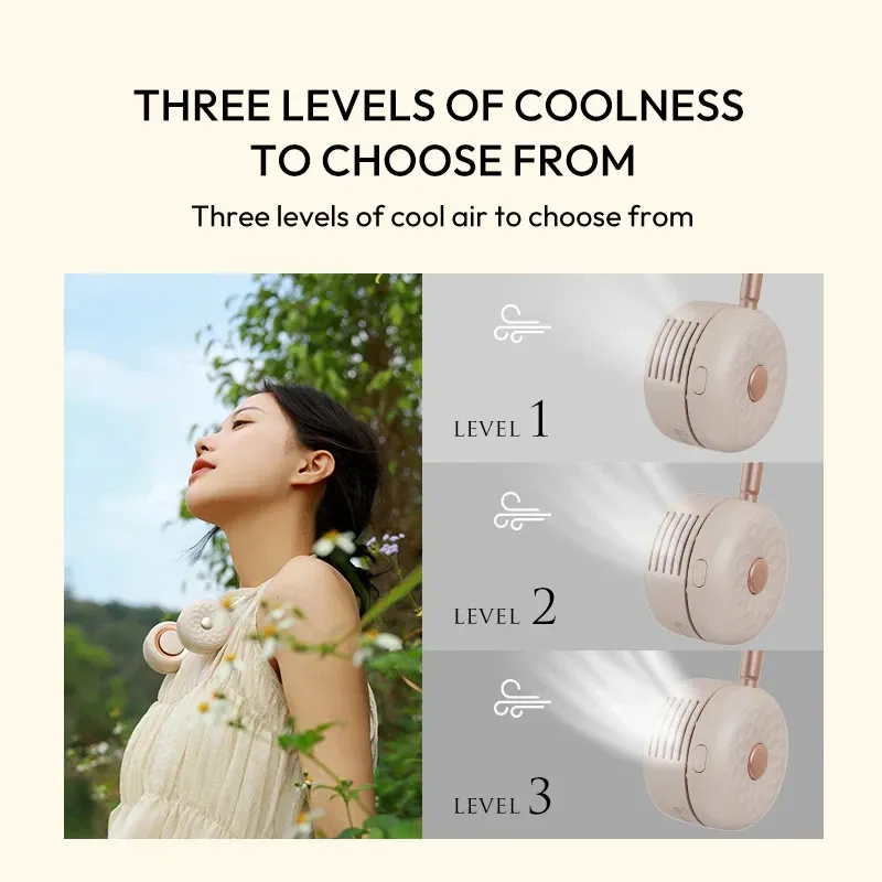 Вентилятор на шию Xiaomi Sothing Daisy Neck Hung Fan (DSHJ-S-2115) Зелений Чернівці - фото 2