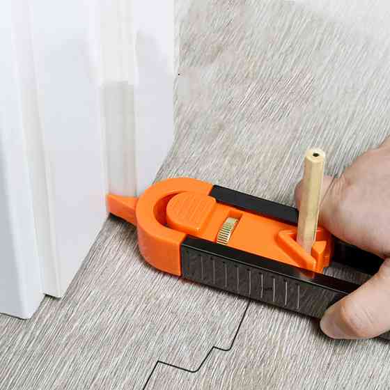 Контурний роликовий шаблон для розмітки з 5 олівцями, лінійка для складних контурів Київ