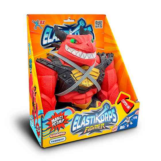 Стретч-іграшка Elastikorps серії Maxy Fighter 3: Extra Force - Червоний дракон Днепр