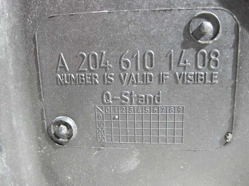 Mercedes-Benz  A2046101408 Захист днища бічний правий C-Class W204 є тріщини Одеса - фото 3