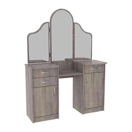 Стол туалетный Трюмо Диана, Дуб Сонома Трюфель, 1200/420/1630 Львов