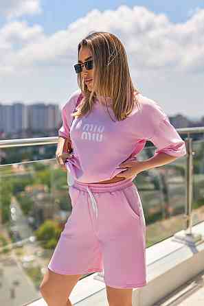 Летний спортивный костюм оверсайз 