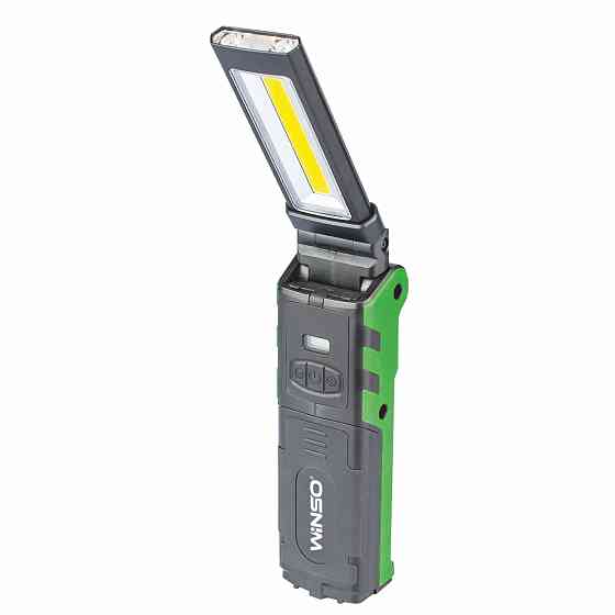 Ліхтар портативний Winso 400Lm, 5W COB+2x3W, 4000mAh, PowerBank білий Львів