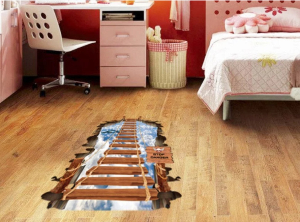 Интерьерная наклейка Деревянный мост 3D Киев - изображение 8