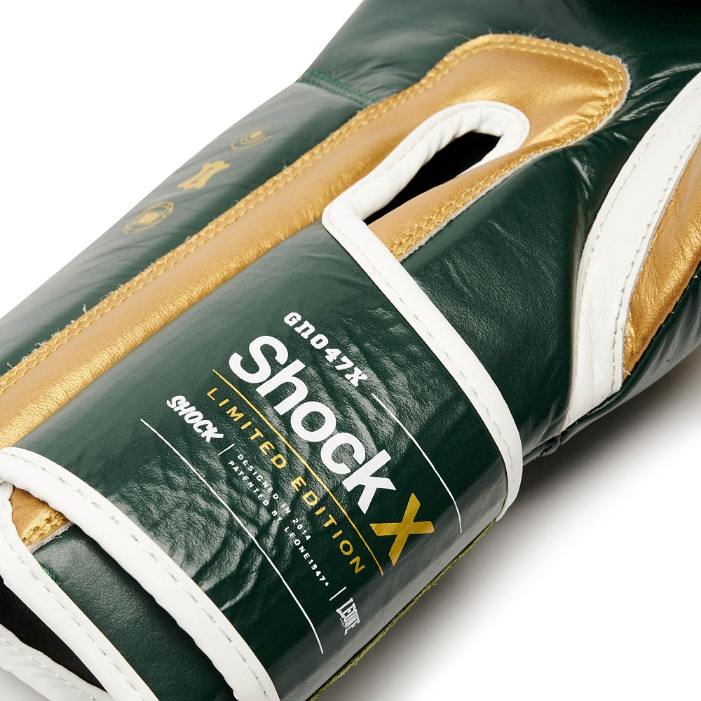 Боксерські рукавички Leone Shock X Green 12 ун. Каменское - изображение 8