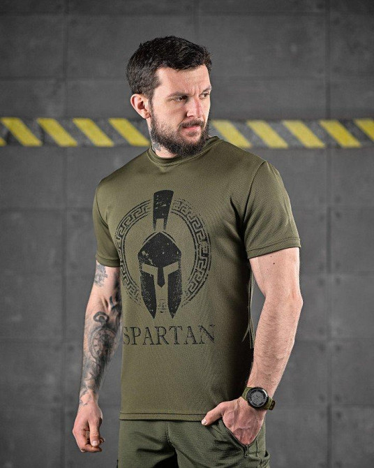 Тактична потовідвідна футболка Oblivion SPARTAN олива ДЛ6583 Одеса - фото 2
