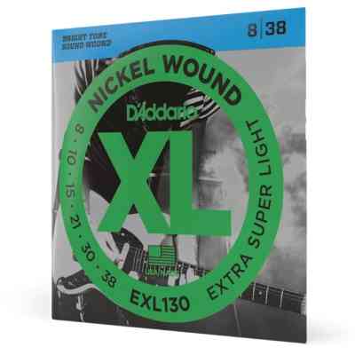 Струни для гітари D'Addario XL Nickel Wound Extra Super Light Plus (08.5-39) (EXL130+) Вінниця
