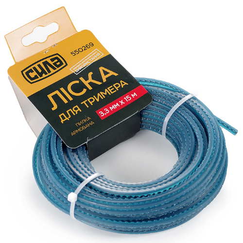 Ліска для тримера d3,0мм 15м зріз/армована пила СИЛА Житомир - изображение 1