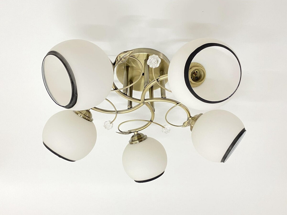 VALESO Люстра стельова на 5 плафонів 6220J/5 Бронза Коломыя - изображение 1