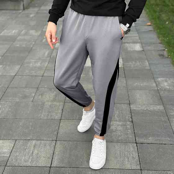 Чоловічі сталеві джогери з чорними вставками Pobedov Shade Київ