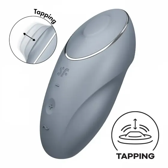 Вібратор Satisfyer Tap & Climax 1 Bluegrey Львів