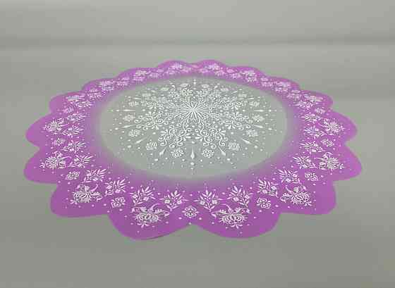 Серветка для квітів діаметром 40 см з рис, 100 шт No 332 (3) (100 шт.) Харків