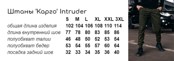 Чоловічі штани карго Intruder Штани карго з кишенями на манжетах Бавовна хакі Одеса - фото 10