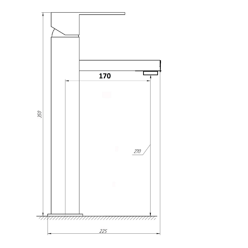 Змішувач для умивальника Globus Lux SICILIA SBQ-201HL Тернопіль - фото 7
