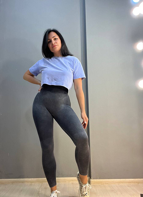 Лосини жіночі A-N 1026 варені рубчик пуш-ап сірі, сірий, M Київ - фото 8