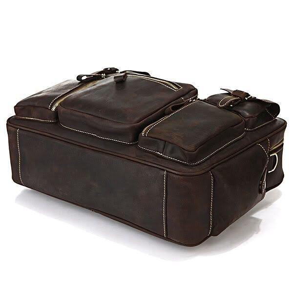 Сумка мужская Vintage 14757 в винтажном стиле Коричневая Киев - изображение 8