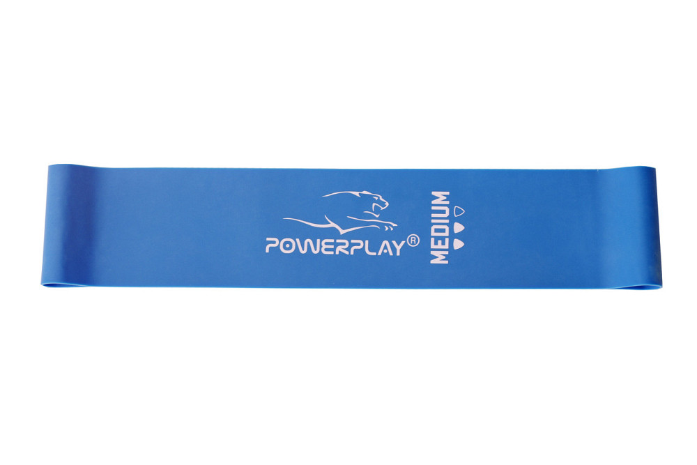 Резинка для фітнесу PowerPlay 4114 Mini Power Band 1мм. Medium Сіня (7.5 кг) Луцк - изображение 2
