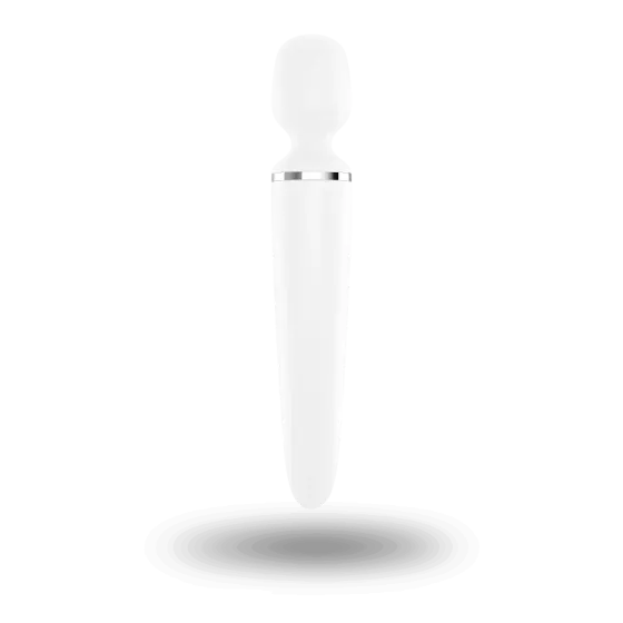 Вібромасажер Satisfyer Wand-er Woman (White/Chrome), водонепроникний, потужний, розмір XXL Львів
