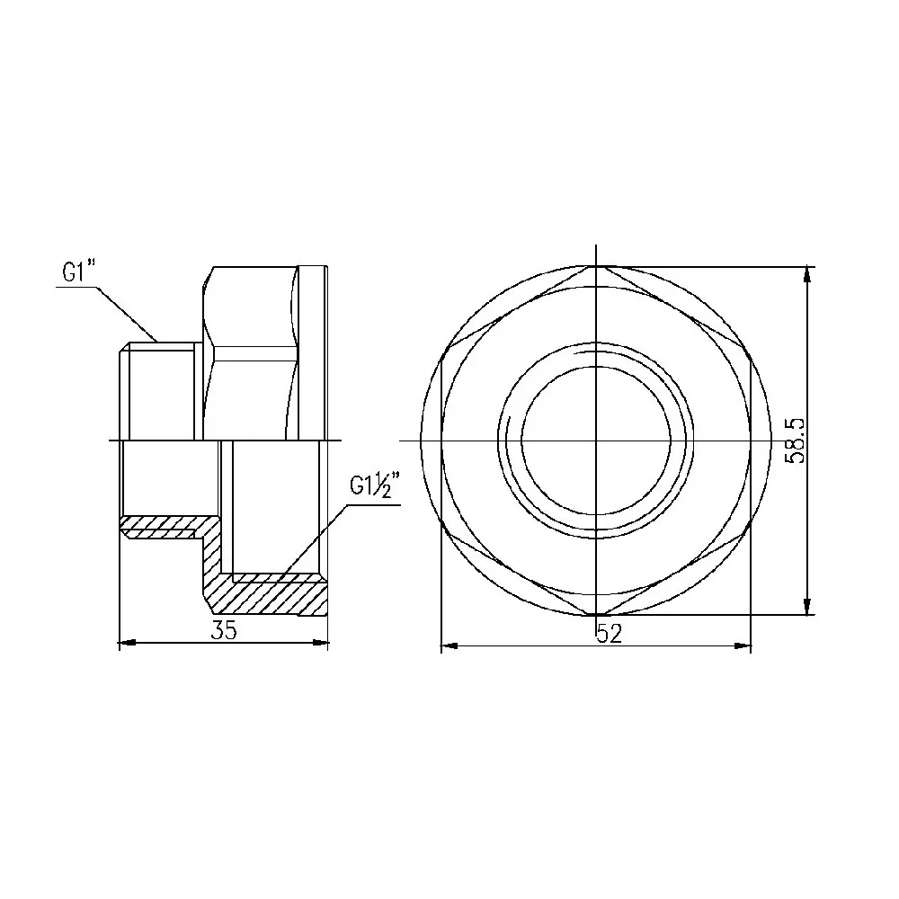 Перехід Thermo Alliance Forte 1/2х1" ВН SF3604025 Київ - фото 7