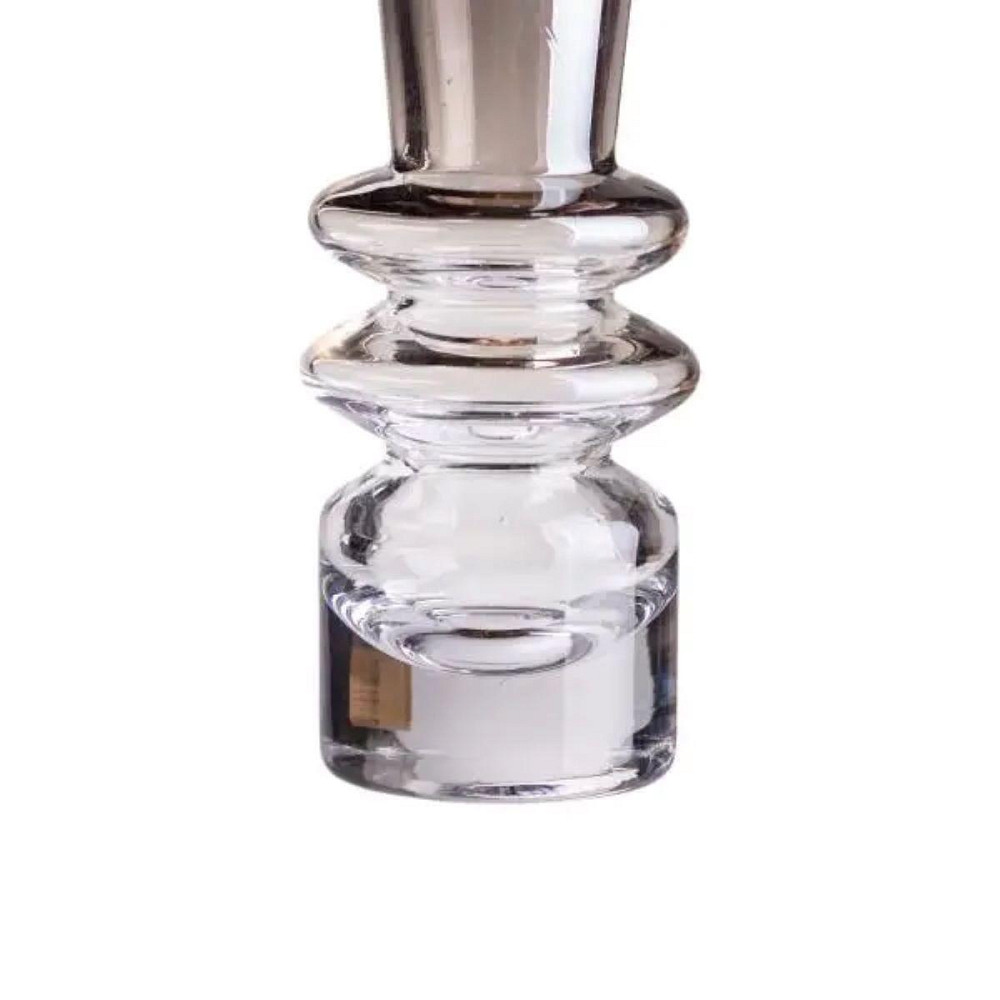 Скляна декоративна ваза 19.5 см у скандинавському стилі Київ - фото 1