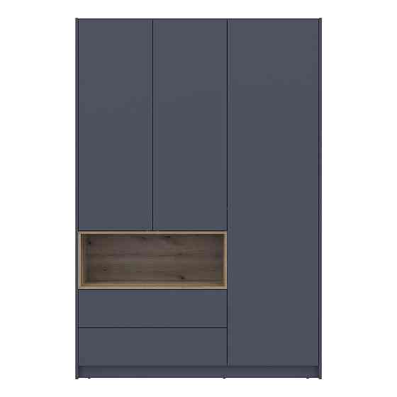 Шкаф для одежды с нишей Doros Дэйл 150х52х220 см Графит/Дуб евок (DRS-011282) Днепр