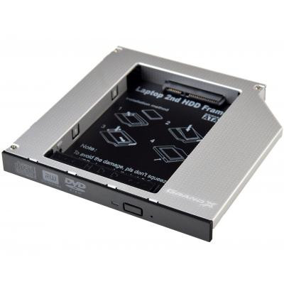 Фрейм-переходник Grand-X HDD 2.5'' to notebook 12.7 mm ODD SATA/mSATA (HDC-25N) Винница - изображение 1