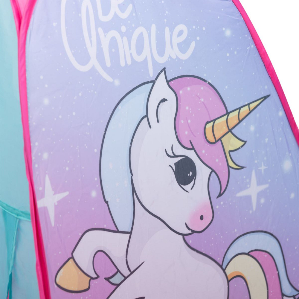 Намет дитячий 80×80×100 см ігровий намет для дівчаток вуличний з єдинорогом Рожевий HP-S-2ND Коломия - фото 2