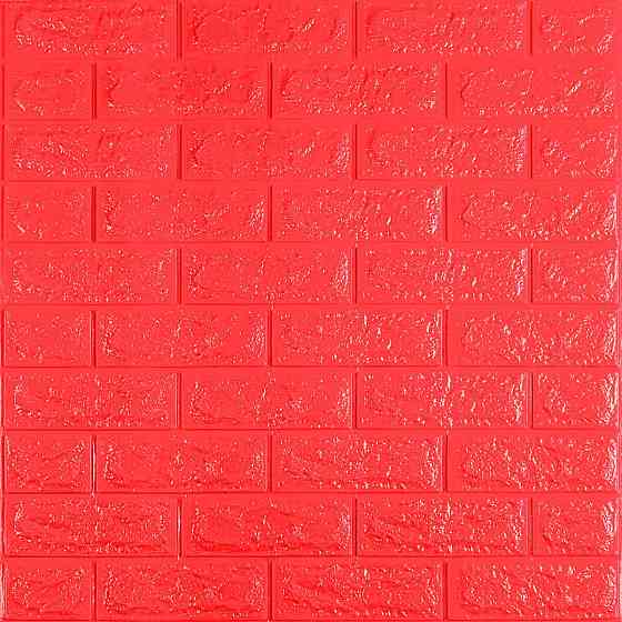 3D панель самоклеющаяся 700x770x7мм кирпич Красный (008-7) SW-00000054 Днепр
