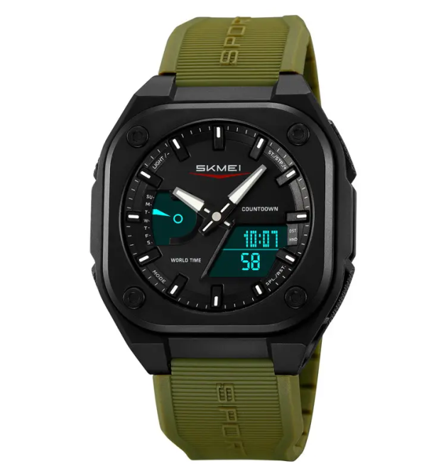 Часы мужские наручные спортивные Skmei 2328 (Зеленый) Винница - изображение 3