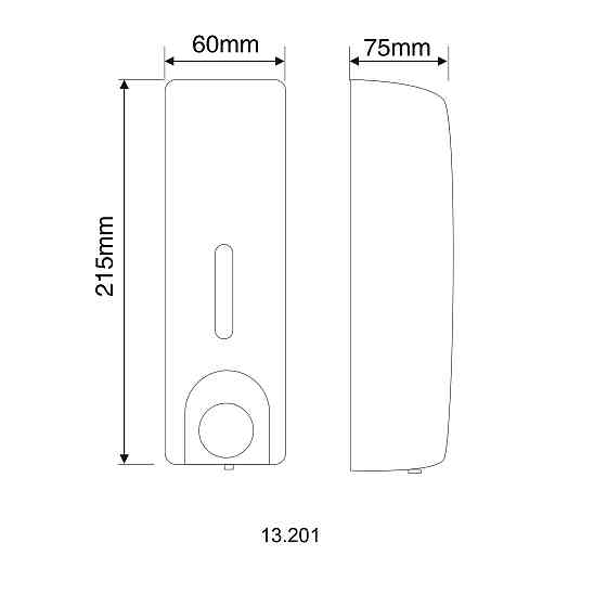 Дозатор рідкого мила HOTEC 13.201 ABS White Киев