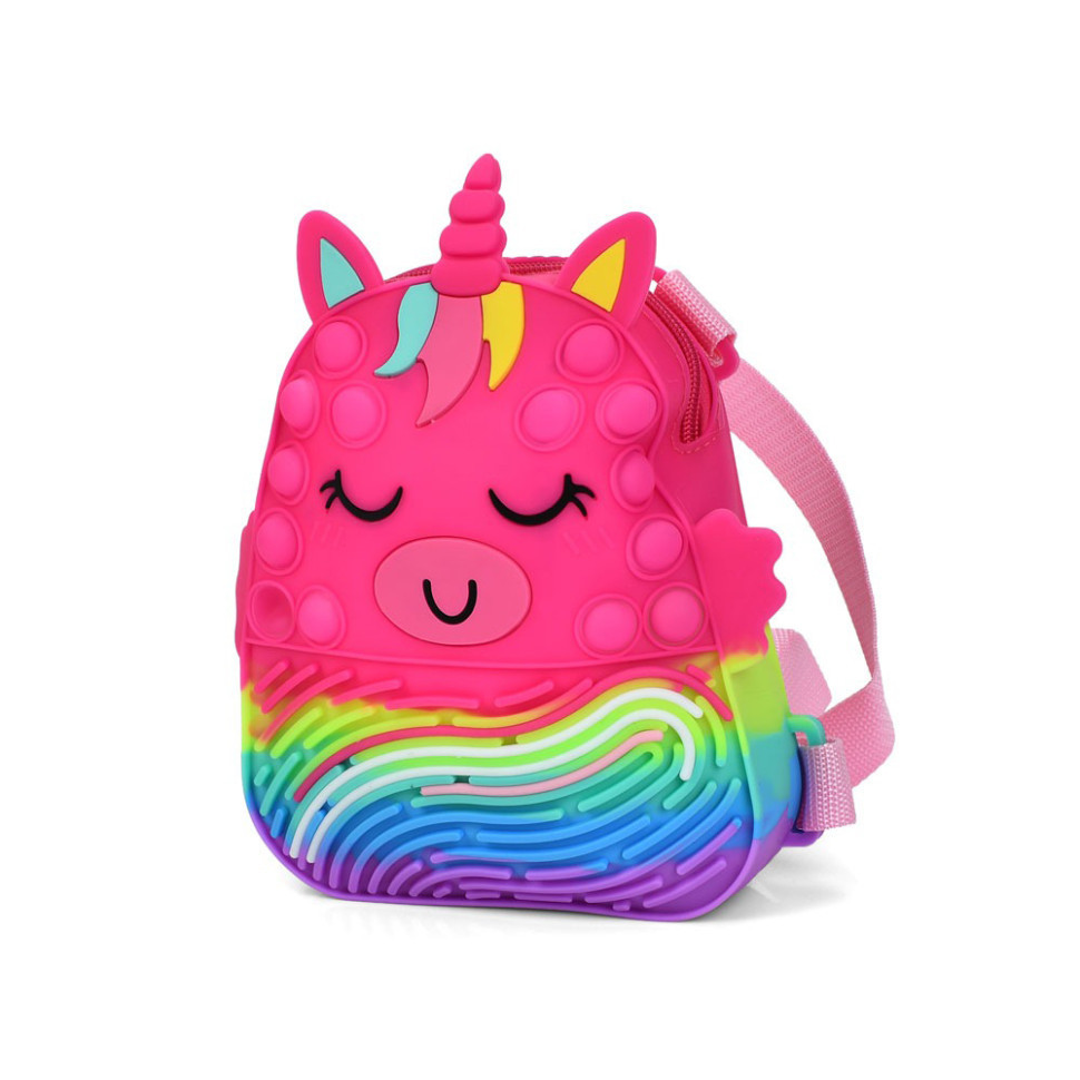 Дитяча сумочка-рюкзачок "Єдиноріг" 9882(Pink) розмір 20 см Вінниця - фото 1